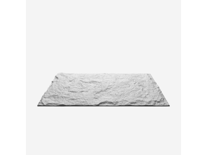 Panneaux décoratifs 3d effet pierre en pu, lot de 10, 120x60x3 - blanc - Conforama D