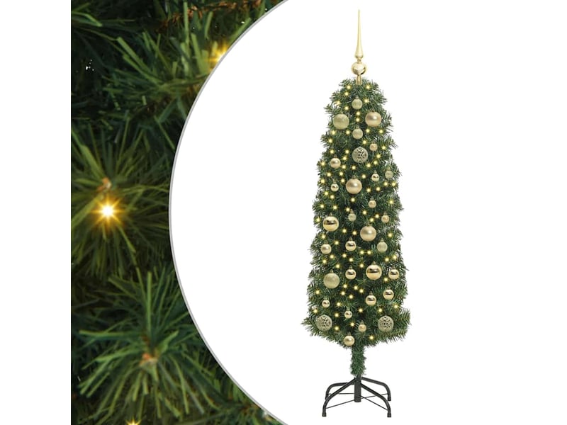 Sapin de noël artificiel, arbre de noël vert 120 cm pvc et acier et plastique shl7410 - Conforama A