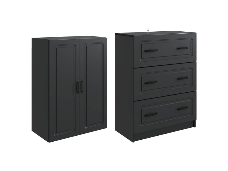  Ensemble de meubles 2 pcs, rangement de salon 66 x 34,5 x 87 cm bois d'ingénierie shl3721  - Conforama D