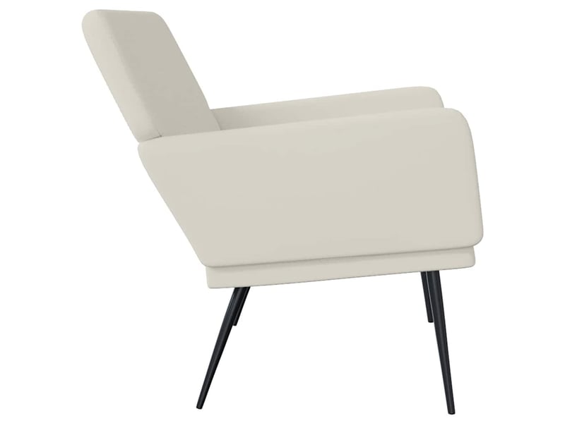  Banc chambre, banc de lit crème 108x79x79 cm velours shl27582  - Conforama D