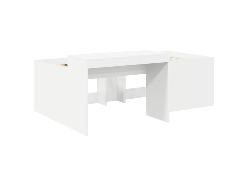  Lit haut pour enfants - lit jeune avec bureau blanc 80 x 200 cm  - Conforama C
