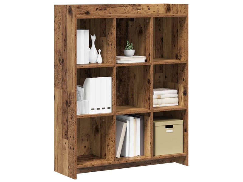  Bibliothèque, étagère de rangement bois ancien 87,5 x 30 x 111 cm bois d'ingénierie  - Conforama C