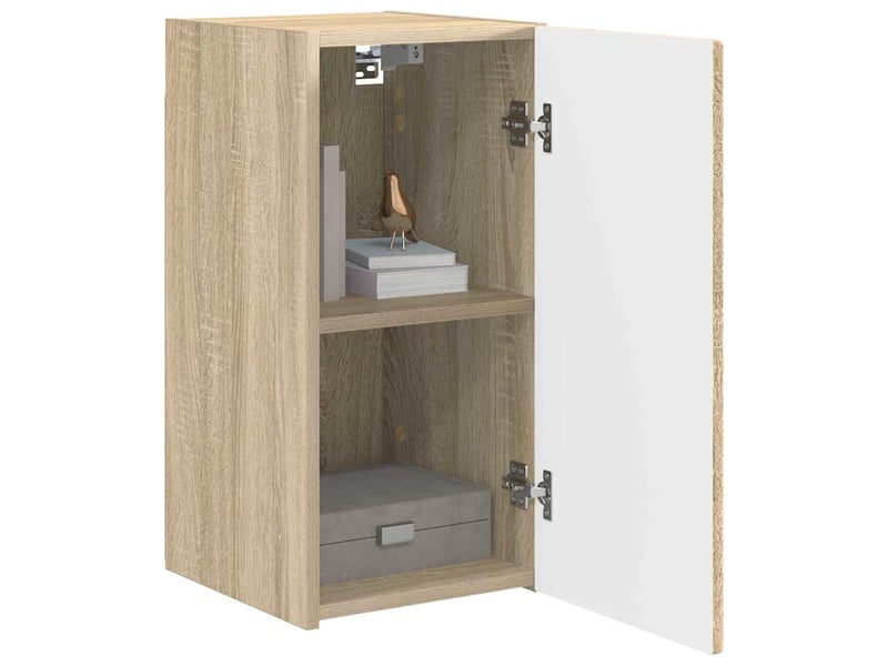  Meuble tv - banc tv - meuble de rangement mural 30 x 31 x 60 cm sonoma bois d'ingénierie  - Conforama C