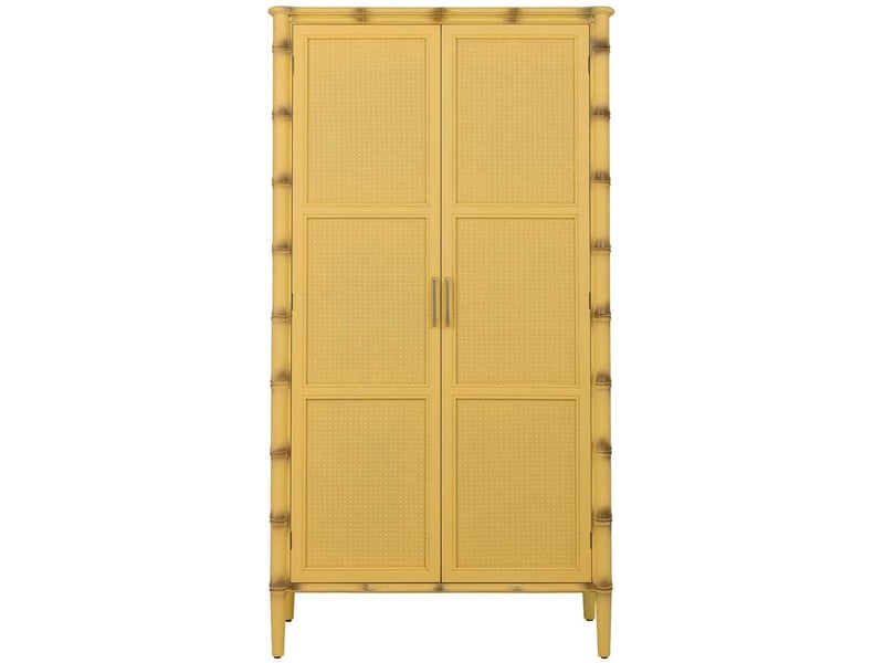  Armoire en bois jaune 95x44x178 cm h  - Conforama B