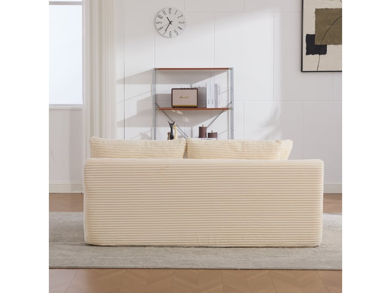  Canapé modulable, canapé de salon, mousse haute résilience 30d, base antidérapante, format compressé, facile à déplacer  - Conforama D