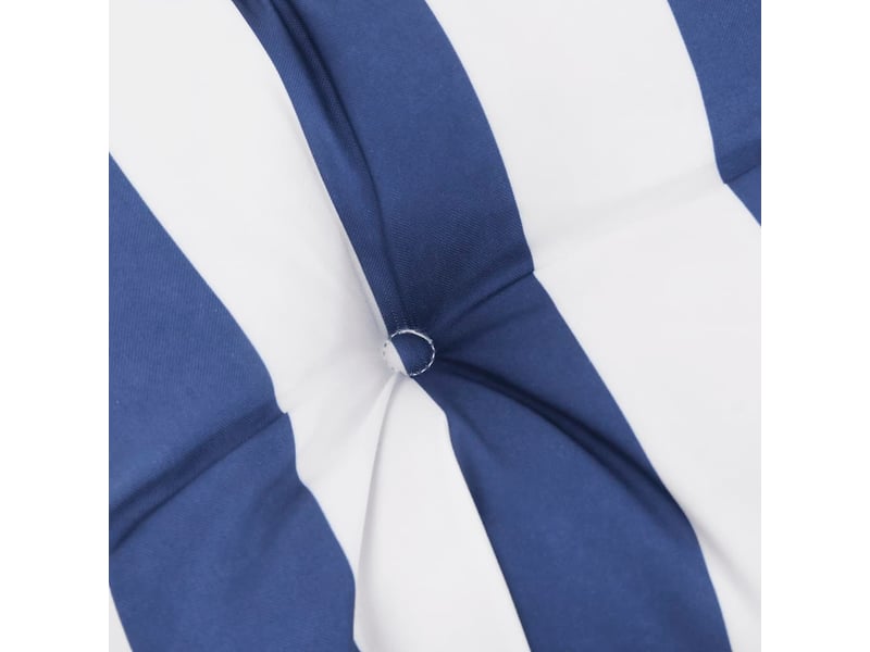  Coussin rond, coussin d'assise rayure bleueblanche ø 100 x11 cm tissu oxford cf56624  - Conforama E