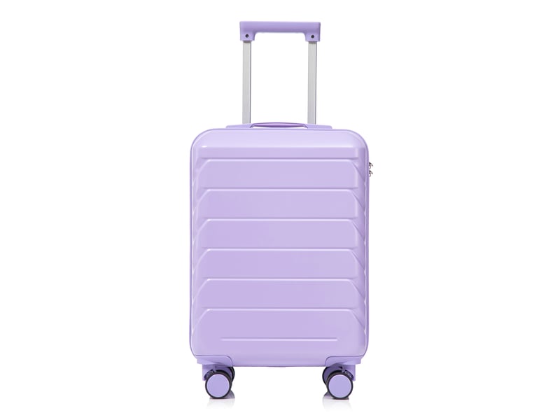  Set de valises rigides,1914 pouces,avec serrure à code,abs,bleu et violet  - Conforama A