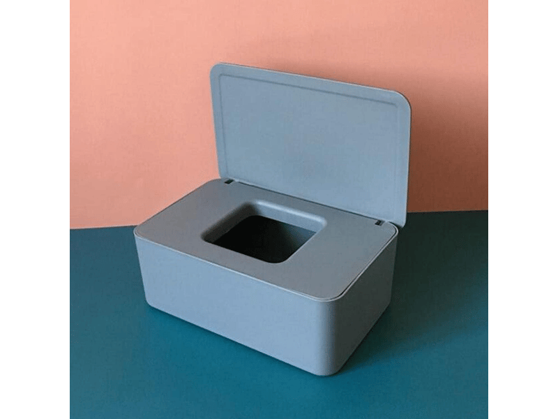  Étui pour boîte à mouchoirs, pour lingettes bébé, serviettes, etc. - 1 pièce, gris, 20,5 × 12 × 10 cm  - Conforama C