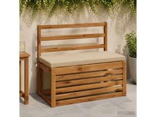 Lot de 2 coussins de banc, coussins d'assise soest 100 % polyester sable cf57437