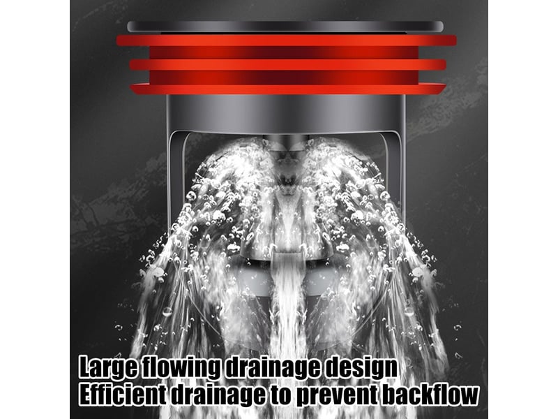 Bonde de douche – bouchon d'évier en cuivre | bonde de salle de bain avec fonction anti-refoulement magnétique et désodorisante - Conforama C