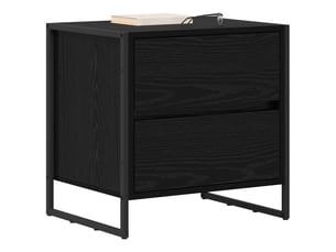 Table de chevet - cabinet de chevet - table de nuit 2 pc chêne noir 50 x 39,5 x 50 cm