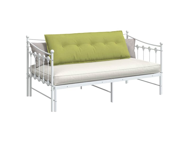 Coussin de dos, coussin de dossier vert clair 140 x 19 x 50 cm tissu cf55044 - Conforama C