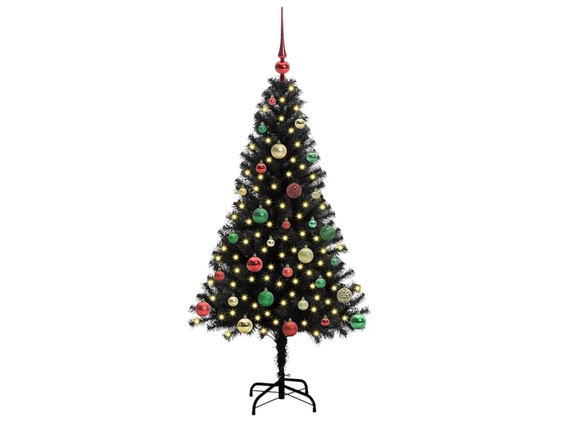 Sapin de noël - arbre de noël noir 150 cm pvc - Conforama C