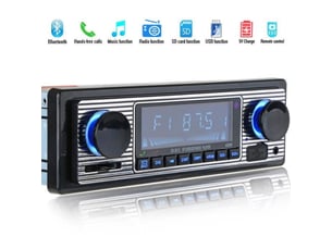 Autoradio double din bluetooth 4 canaux avec lecteur mp3 usb sd radio fm numerique panneau metal brosse