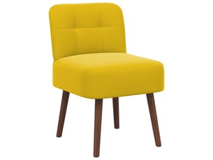 Fauteuil fixe VIDAXL  Velours jaune