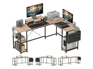 Bureau d'angle    coloris naturel