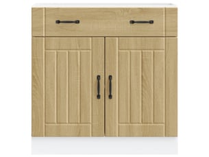 Armoire de cuisine lucca bois ingénierie 80 x 46 x 81,5 cm grand espace de rangement moderne en bois chêne sonoma 02_0050095