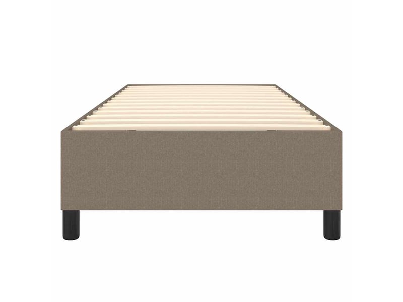  Lit simple- lit adulte -  cadre de lit à lattes taupe 100x200 cm tissu  - Conforama D