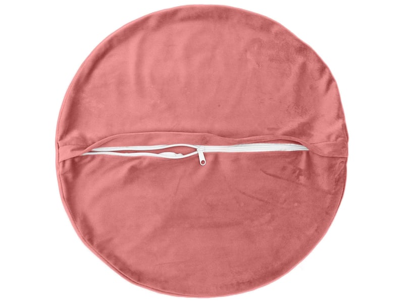  Lot de 6 coussins avec oreiller, coussins décoratifs heerlen rose velours cf50891  - Conforama D