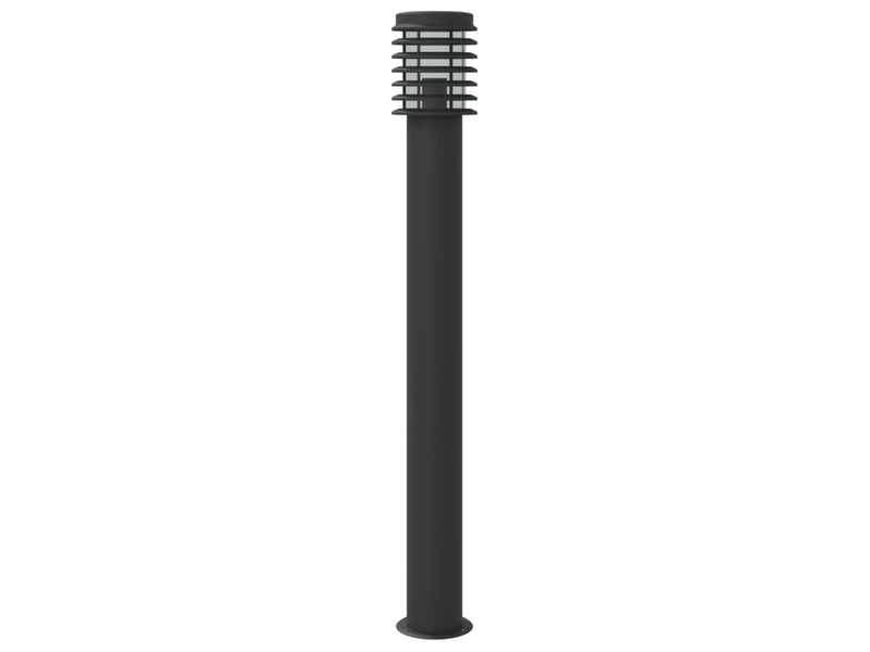  Lampadaires d'extérieur 3 pcs 110 cm acier inoxydable noir 02_0042546  - Conforama E