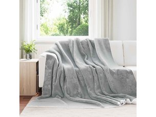 Plaid canapé gris 220x240 cm 2.67 kg polaire