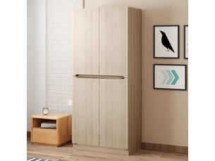 Armoire 2 porte(s) battante 0 tiroir(s) BIQZUYA coloris naturel largeur 70 cm