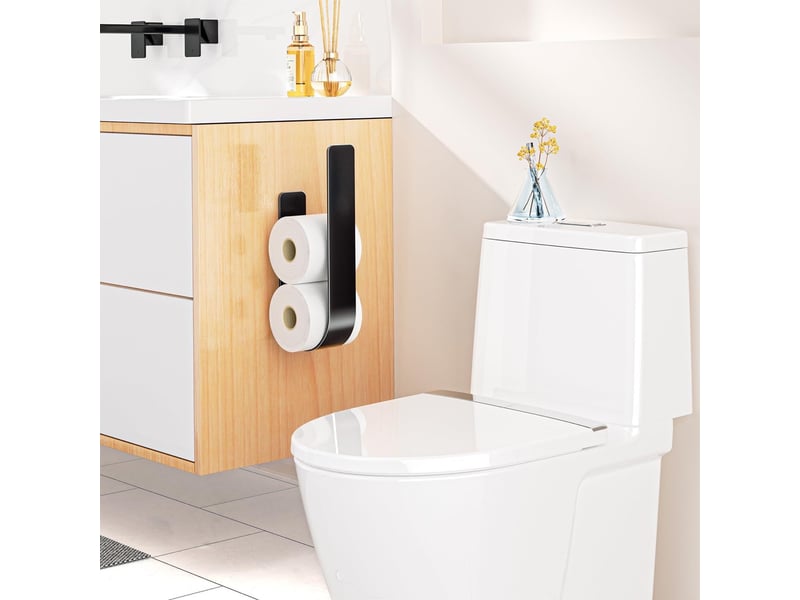  Rangement papier toilette, porte papier toilette pour 3 rouleaux de réserve métal  - Conforama E