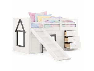 Lit mezzanine 90x200 cm STILVORA   coloris beige