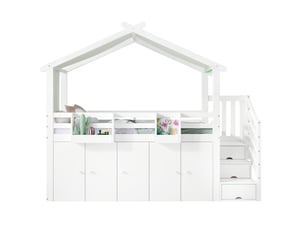 Lit mezzanine 90x200 cm VIVRYN coloris bicolore