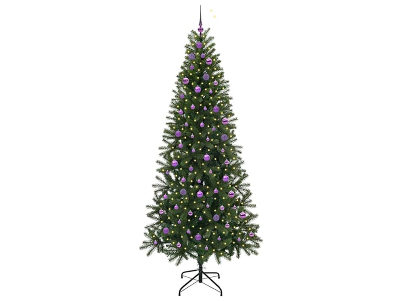  Sapin de noël - arbre de noël artificiel vert 240 cm pe et pvc  - Conforama C