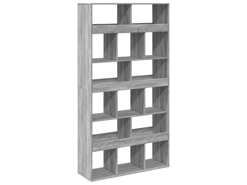  Bibliothèque, meuble de rangement salon sonoma gris 100x33x187,5 cm bois d'ingénierie  - Conforama A