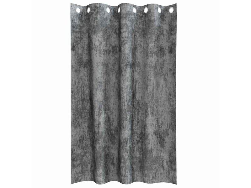  Lot de 2 rideaux en velours, rideaux de fenêtre gris 175 x 140 cm velours cf44200  - Conforama D