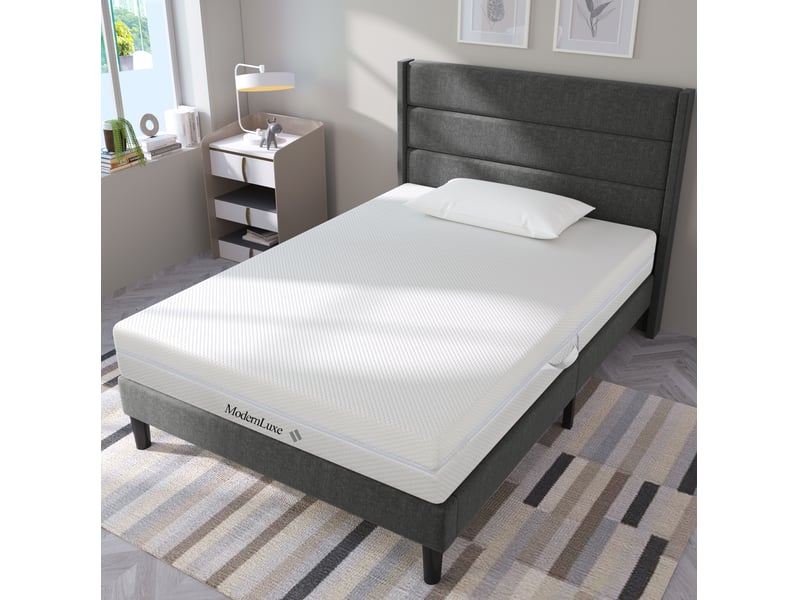 Matelas en mousse 90x200 cm froide 7 zones réversible, épaisseur 20 cm, h2h3 - Conforama W