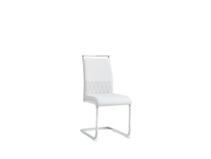 Chaise de salle à manger lot de 4, dossier ergonomique revêtement similicuir et lin, patins antidérapants, entretien facile