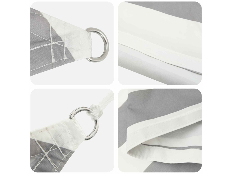 Voile d'ombre - voile d'ombrage - voile parasol 5 x 5 x 6 m 100 % polyester oxford triangulaire - Conforama D