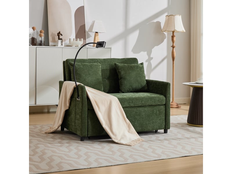  Canapé convertible, canapé-lit, 1 place, en tissu, pliable, design moderne, pour salon, mobilier pour espace de vie, bureau  - Conforama A