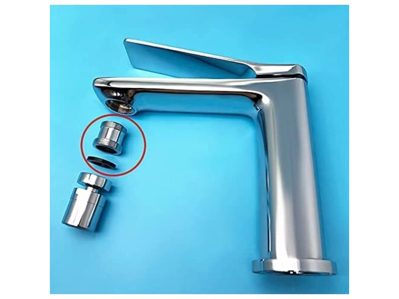  Lot de 2 adaptateurs de robinet en laiton, filetage mâle npt 22 mm, aérateur (m22 – m22)  - Conforama C