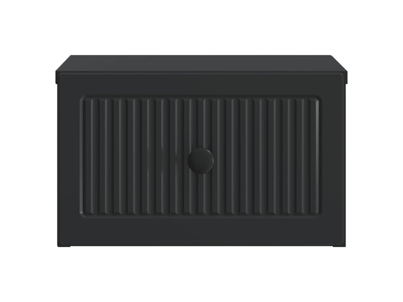  Table de chevet - cabinet de chevet - table de nuit mural noir 33 x 34,5 x 20 cm  - Conforama D