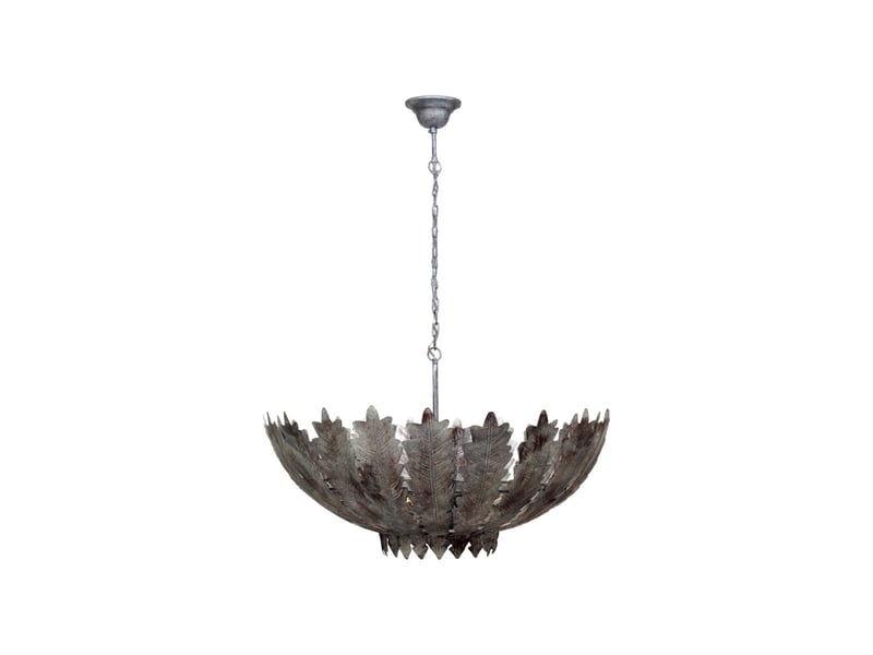  Lampe suspension en métal autumn leaves 48cm argent  - Conforama A