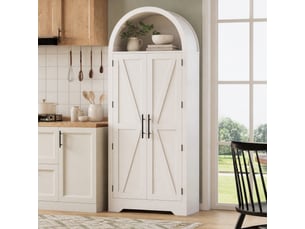 Vitrine coloris blanc 3 étagère(s) WISHDOR - 70 cmx170 cm