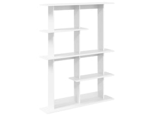 Étagère murale, étagère suspendue blanc 102 x 20 x 130 cm bois d'ingénierie cf42027