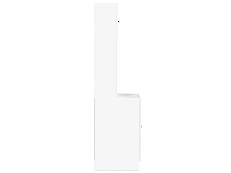  Meuble de rangement, armoire de cuisine blanc 60x50x180cm bois d'ingénierie  - Conforama E