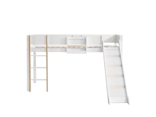 Lit mezzanine 90x200 cm SOGEU   coloris blanc