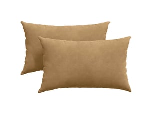 Lot de 2 coussins de canapé, coussins décoratifs marron 50 x 30 cm cf59126
