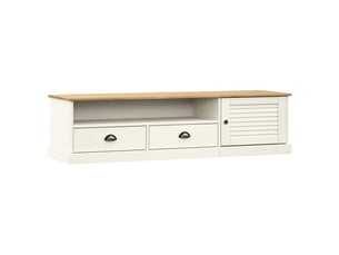 Meuble tv coloris blanc 156 cm <strong></strong> <strong></strong>
