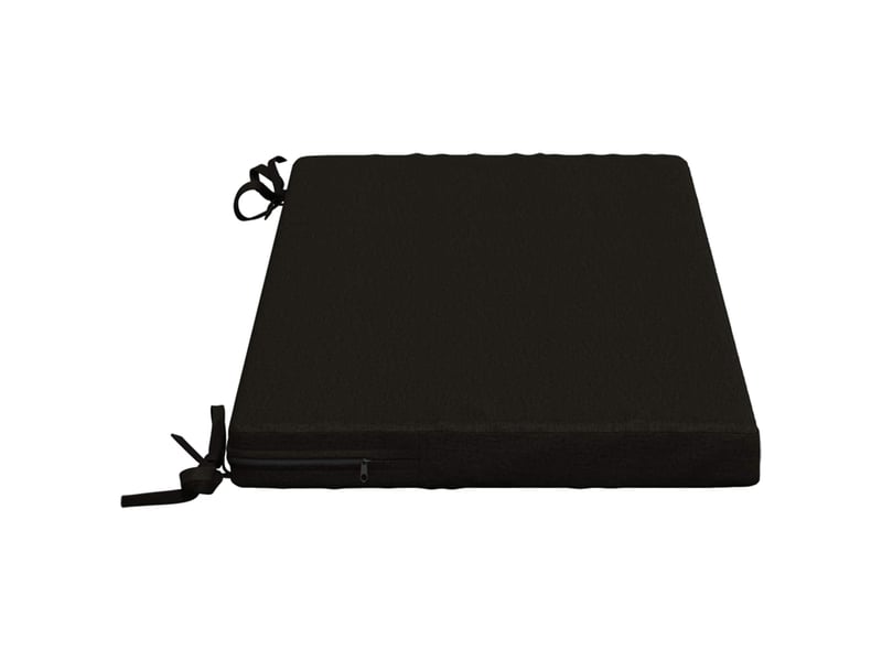  Coussin de banc, coussin d'assise, coussin de canapé soest 100 % polyester noir 80 x 40 x 5 cm cf53448  - Conforama D