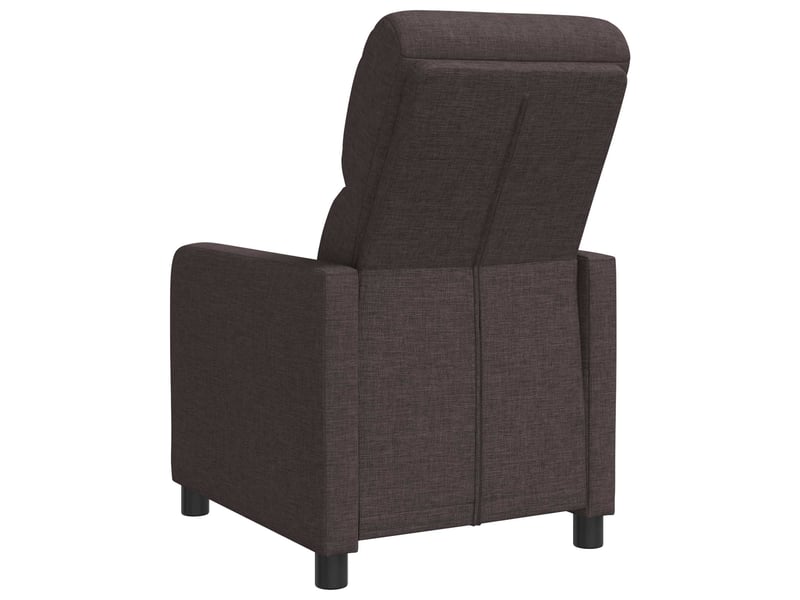 Vidaxl fauteuil inclinable marron foncé polyester - Conforama E