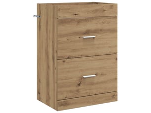 Meuble sous lavabo de salle de bain, commode chêne artisanal shl7042