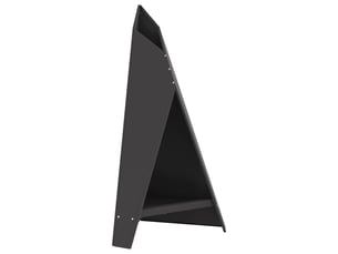 Brasero exterieur, foyer noir 58x40x100 cm acier patiné