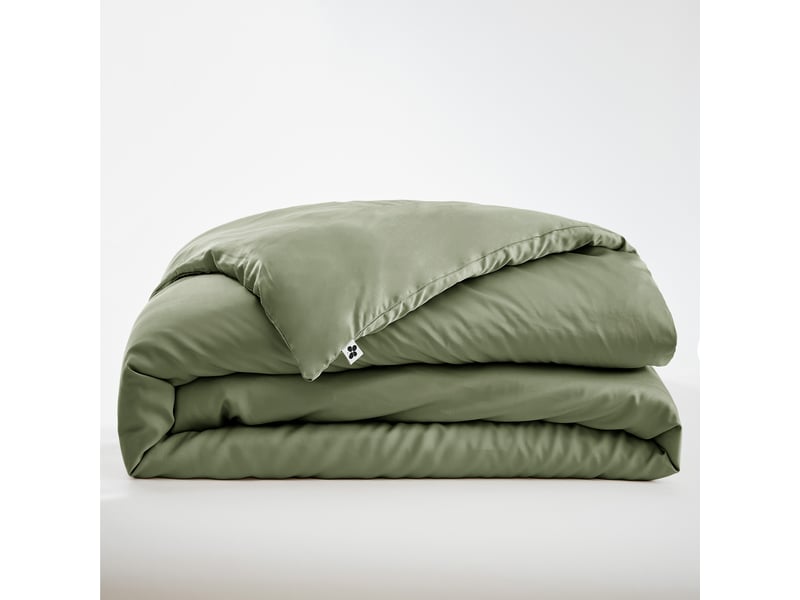  Housse de couette 260 x 240 cm 100% viscose de bambou 120 fils salomé romarin 15181 - Conforama E